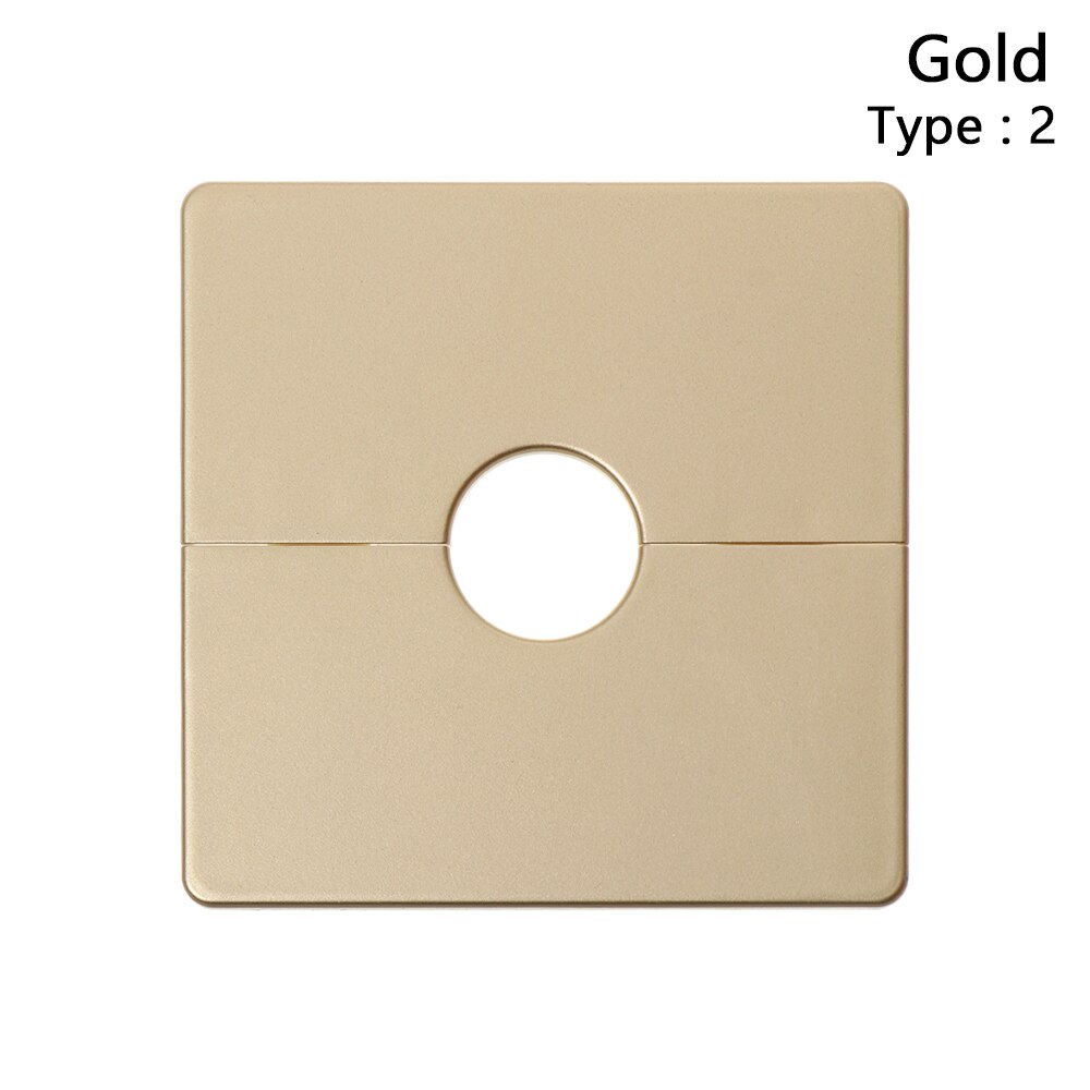 1PC 86Type Cabinet Office Desk Hole Cap Wall Wire Hole Cover Reserved Drill Hole Panel Decor Air-conditioning Furniture Decor: gold Type2