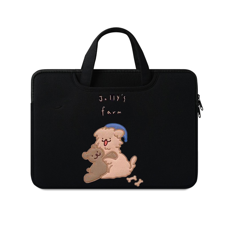 Śliczna torba na laptopa etui na HP ASUS DELL MacBook 13.3 13.6 14 15 15.6 16-calowy futerał ochronny pokrowiec do przenoszenia notebooka: 13-calowy / Black