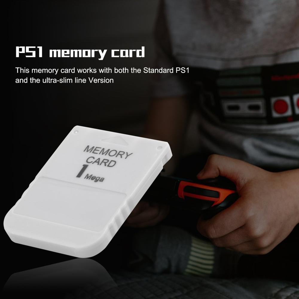 PS1 White Memory Card 1M 1MB For Playstation 1 One PS1 PSX Game Useful Practical Affordable Flash Card Memory Microsd Card