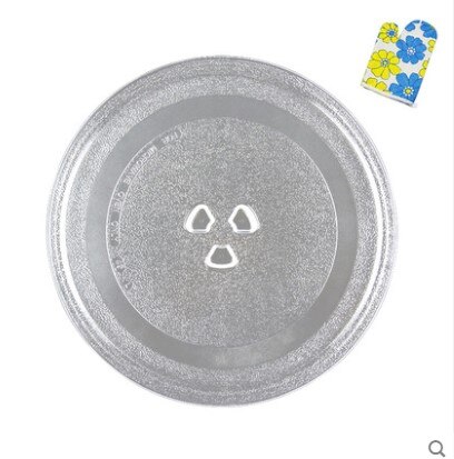 Microwave Oven Glass Disc Universal Glass Tray Rotary Glass Plate Swivel Dish Glass Pallet Diameter 24.5CM 27.5cm 31.5cm: 31cm 3 dots