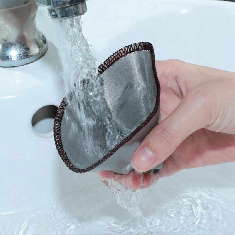 Reusable Pour Over Coffee Filter Mesh Paperless Coffee Filter Stainless Steel Cone Filter 3 To 4 Cup Coffee Drip Filter