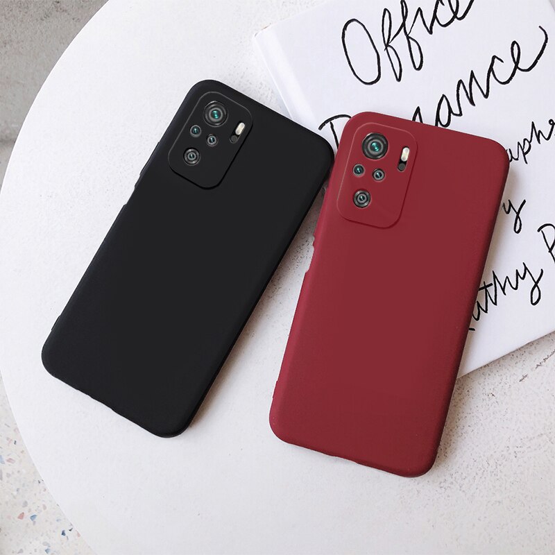 camera protector case for xiaomi redmi note 10 10S pro max 6.43 inch cover coque funda thin matte soft tpu no fingerprint shell