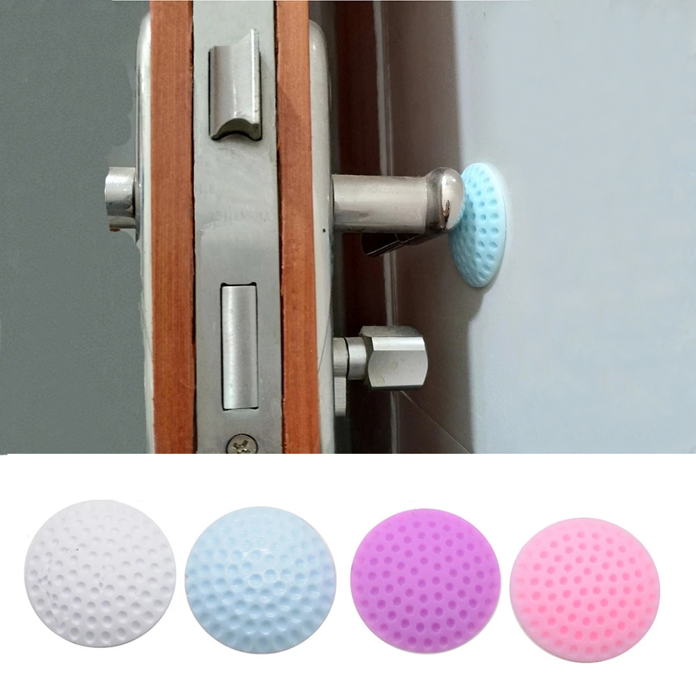 Self Adhesive Rubber Door Buffer Wall Protectors Door Handle Bumpers for Door Stopper Doorstop