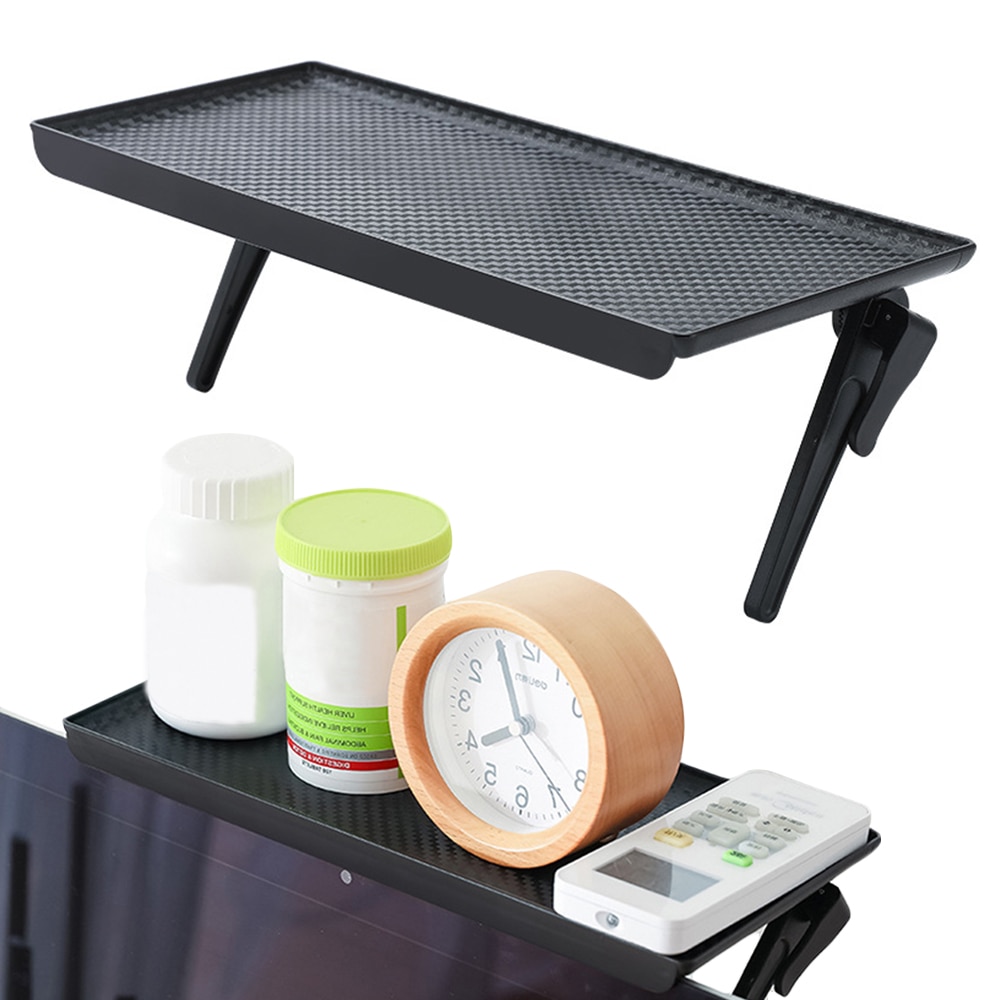 Multi-functional Adjustable Storage Rack TV Computer LCD Display Rack Screen Storage Bracket Screen Top Shelf Storage Rack 1pcs