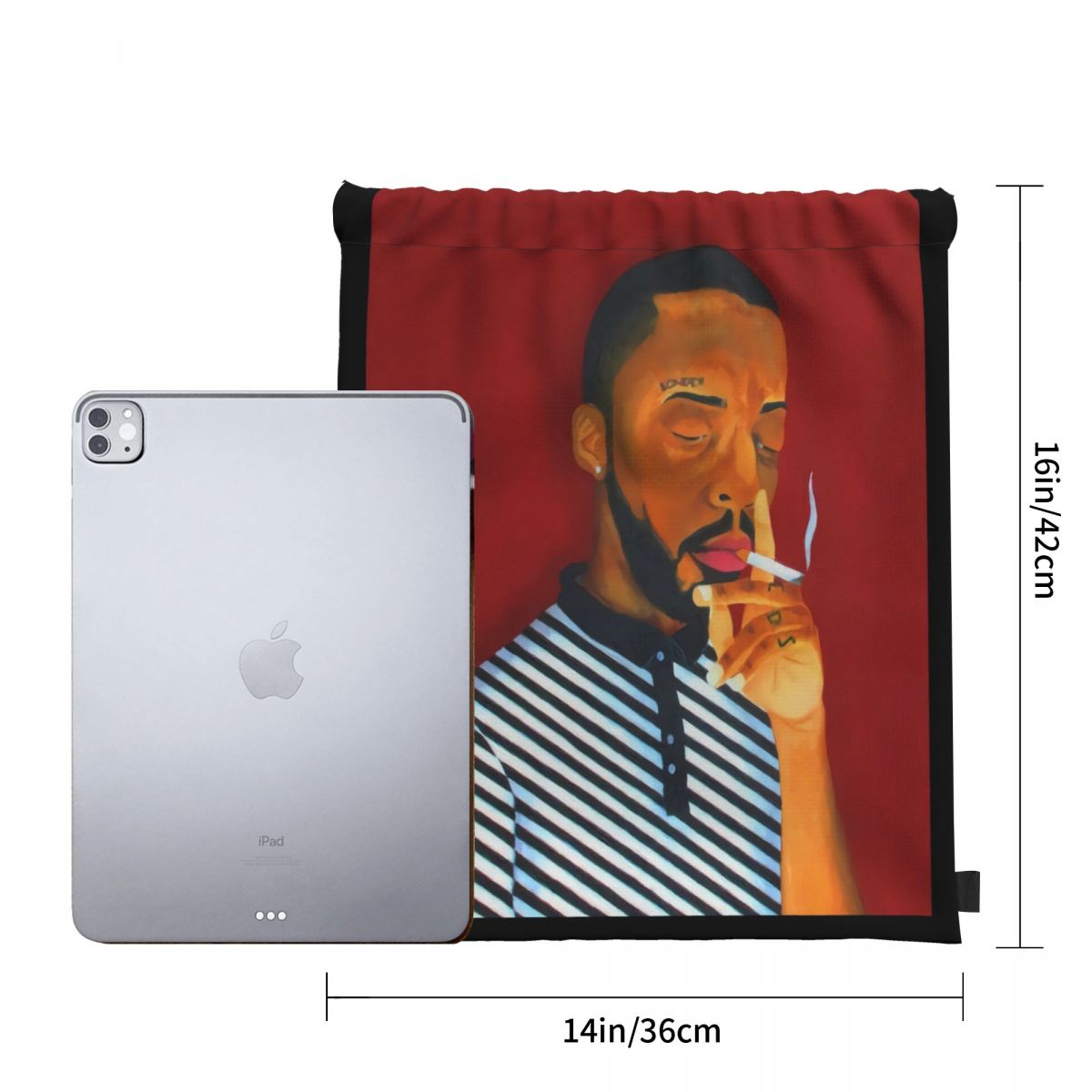 Brent Faiyaz Full Color Film Homme Interessante Leisure Kleur Crewneck Selling Een Logo Tassen Rugzak Tas