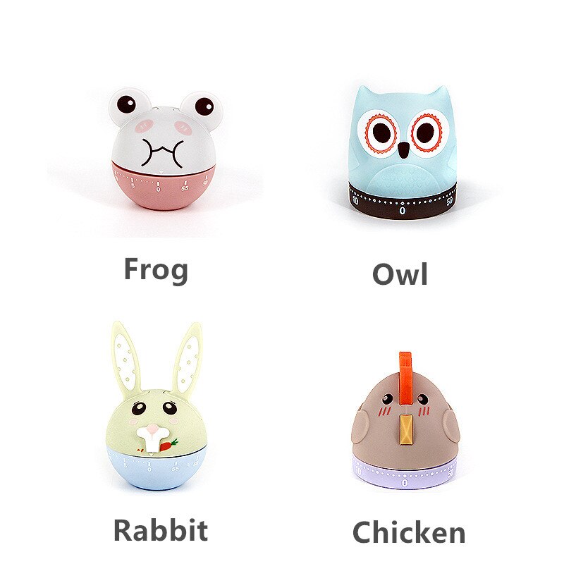 Animal Shaped Kitchen Timers Gadgets Reminder Alarm Clock Kitchen Accessories Helper Timers 60 Minutes Bell For Cooking Frying
