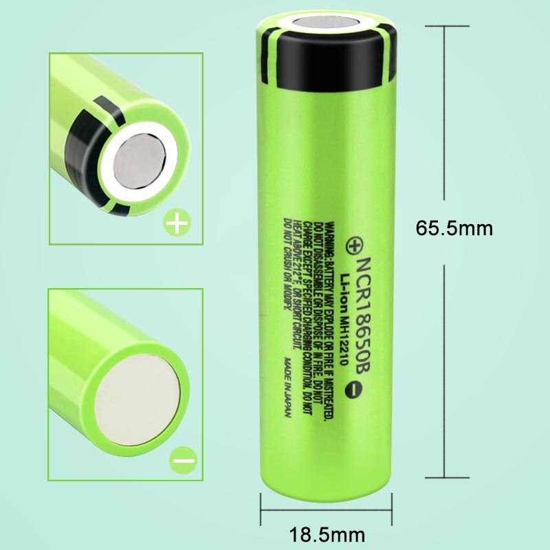 JOUYM 100% Original 18650 Battery NCR18650B 3.7v 3400mAh Lithium Rechargeable Battery For Flashlight Batteries