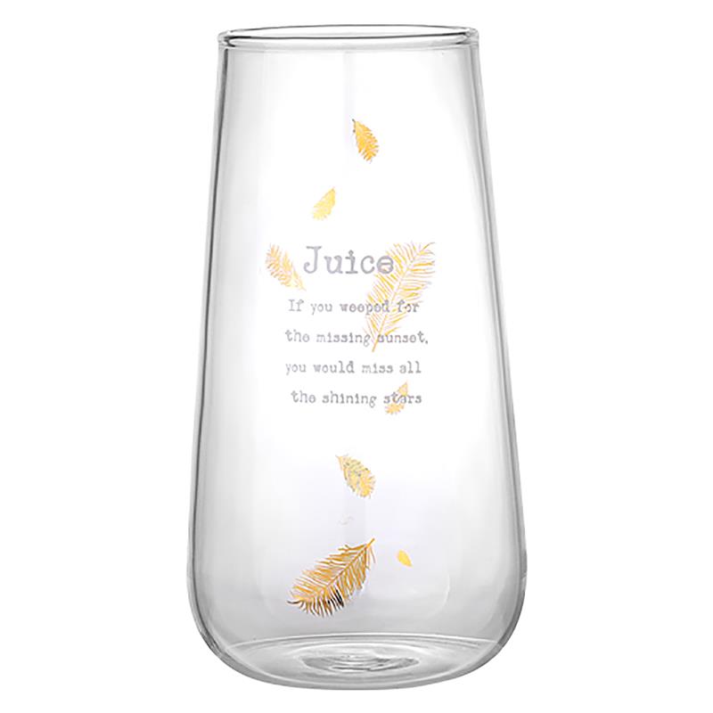 Vaso Highball transparente de vidrio resistente al calor, vaso para beber, vaso para jugo, vaso para leche, utensilios para beber, 1 ud.: 1