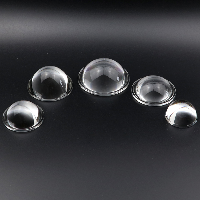Lente de condensador convexo Plano de vidrio óptico, para linterna LED, proyector de lámpara automática, 28mm, 30, 39, 44mm, 45mm, 50, 52, 60, 67