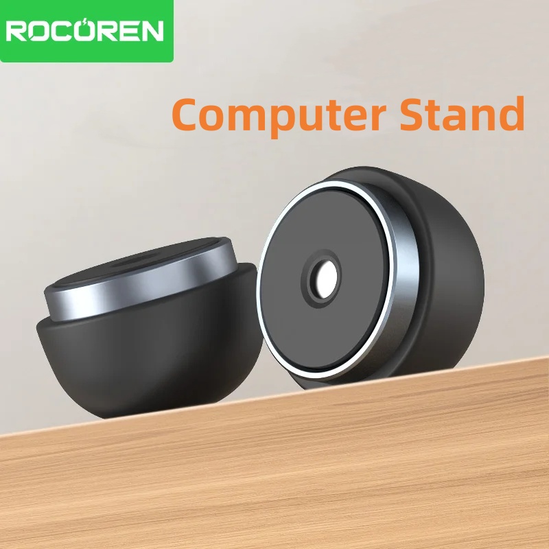 Rocoren Laptopstandaard Notebookaccessoires Laptop Paddestoelhouder Magnetische Mini Cooler Stand voor Macbook Pro Air Steunbeugel
