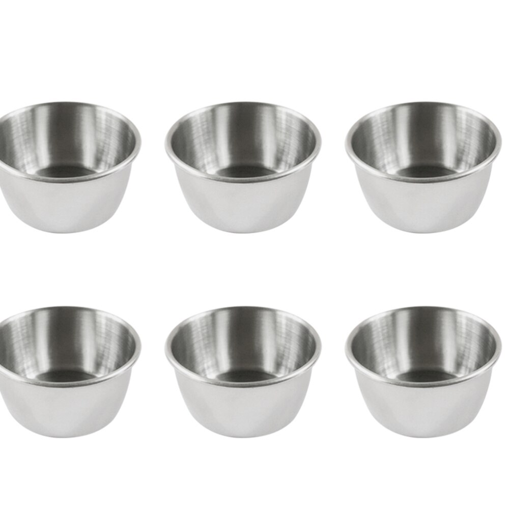 4 Stuks Rvs Pot Dompelen Kom Kleine Saus Cup Kruiden Schotel Schotel Voorgerecht Platen Saus Container Voor Restaurant