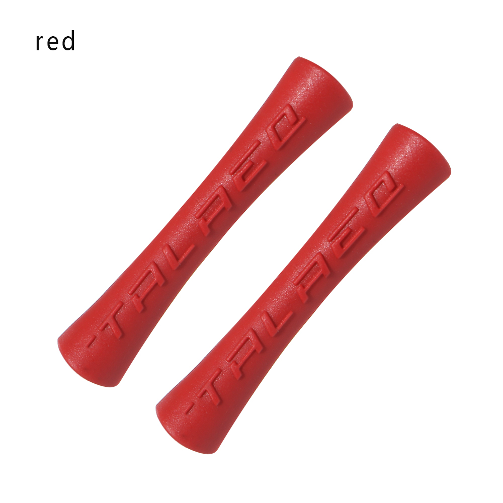 2/4Pcs Fiets Kabel Rubber Protector Mouw Anti Scratch Duurzaam Lijn Pijp Cover Voor Shift Remleiding Pijp frame Bescherming: 1-2Pcs Red