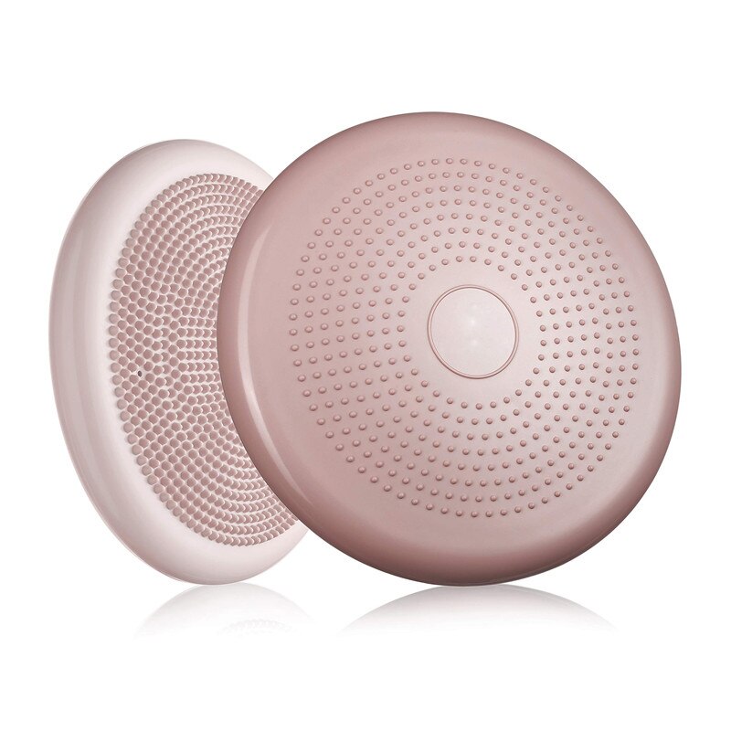 Balans Kussen 33Cm Diameter Opblaasbare Instabiliteit Disc/Nubbed Massage Kussen Voor Core Fitness Rehab Coördinatie: Rose Gold