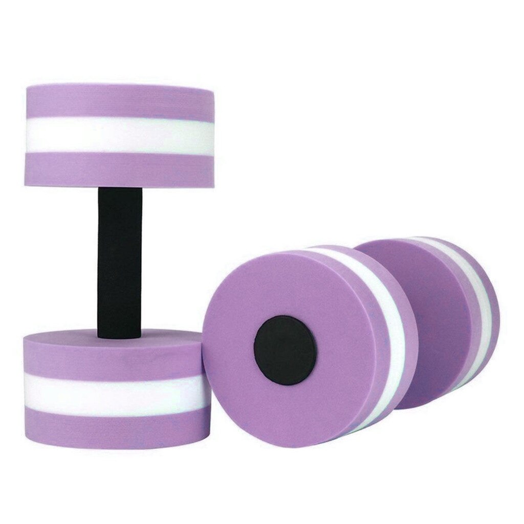 1 paire Aqua Fitness haltères mousse haltères main barres piscine résistance exercice pour piscine Fitness équipement: VIOLET