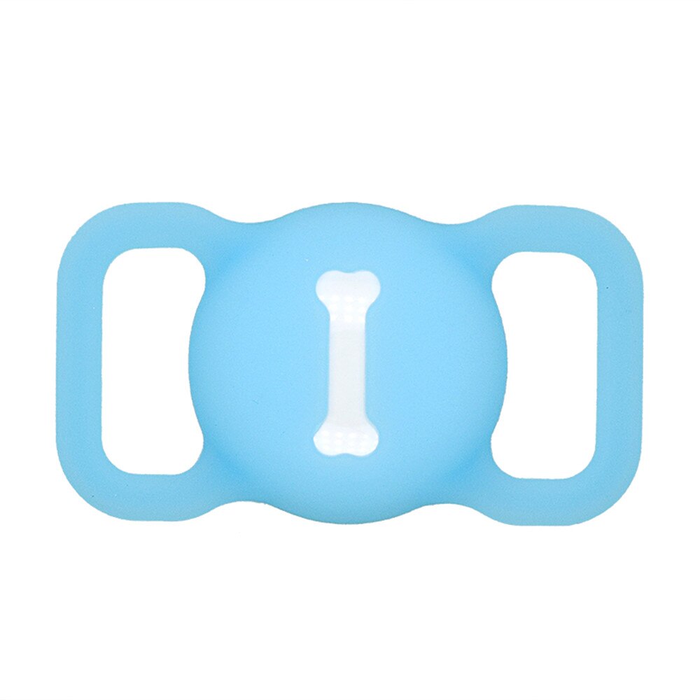 2021new custodia protettiva in Silicone per animali domestici GPS Finder Dog Cat Collar Loop per Apple airtag per Apple localizzatore Tracker dispositivo anti-perso: Rose pink