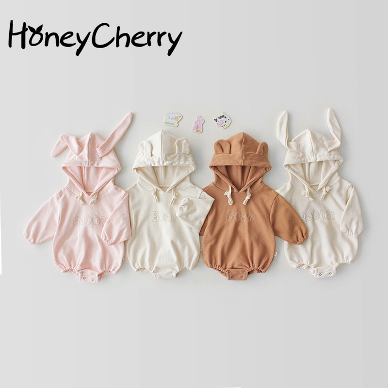 Baby bodysuits jongens en meisjes dragen katoenen kleding met lange mouwen en schetenwerende bovenkleding babymeisjeskleding