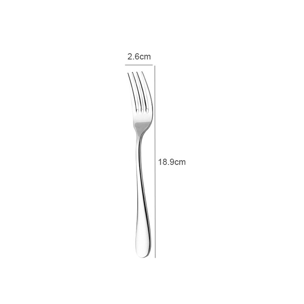 Tenedor de mesa de acero inoxidable para carne occidental, pescado, postre, pastel, fruta, Tridente, vajilla plateada espesa, herramienta para el hogar: fork