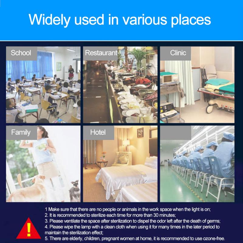 UV Ozone Germicidal Light Disinfection Sterilizer Household Kill Dust Mite Lamp Household UV Sterilizer 6W8W Practical