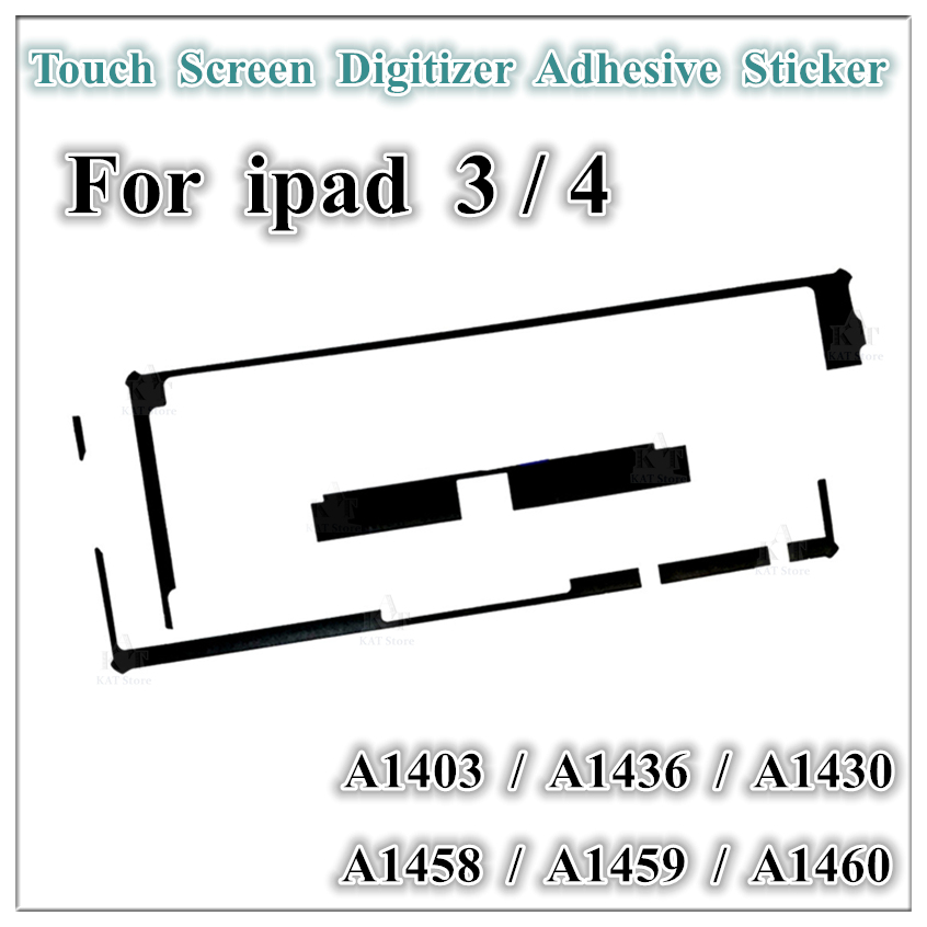 1 Uds OEM 3M adhesivo marco medio pantalla táctil digitalizador pegamento cinta adhesiva para iPad Mini 3 4 Air 1 2 5 6 Th 9,7 pulgadas: Negro