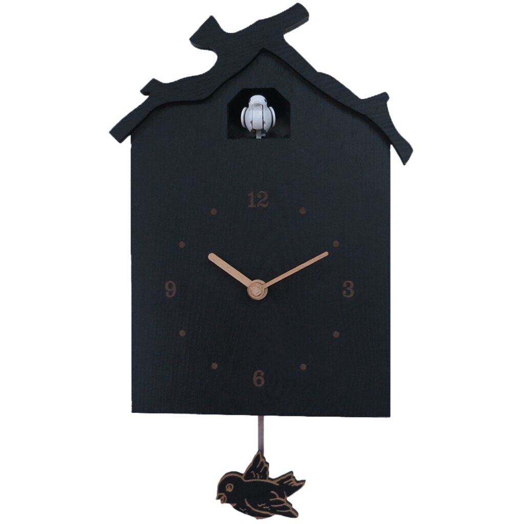 Cuckoo House Wall Clock Swinging Pendulum Wallclock Watch for Living Room Dining Room Kids Bedroom Decoration