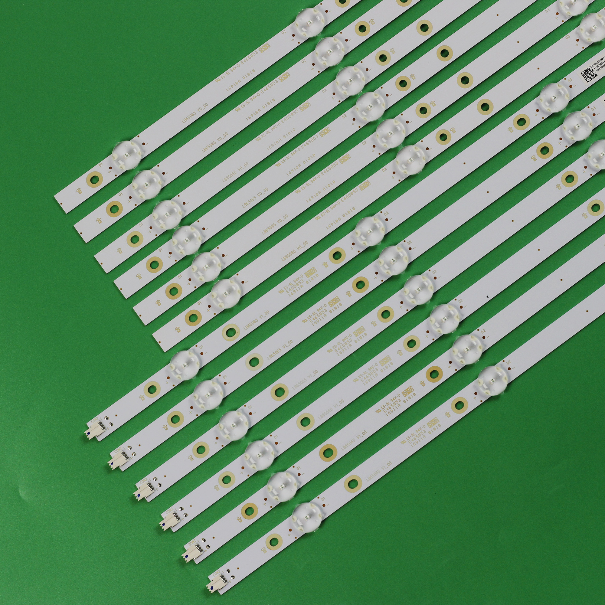 12 PCS/set LED backlight strip LB65065 V1 V0_00 FOR Element TV E4SW6518RKU E4ST6519RKU 65PUS6554 3B678000001E TPT650J1-QUBF90.K