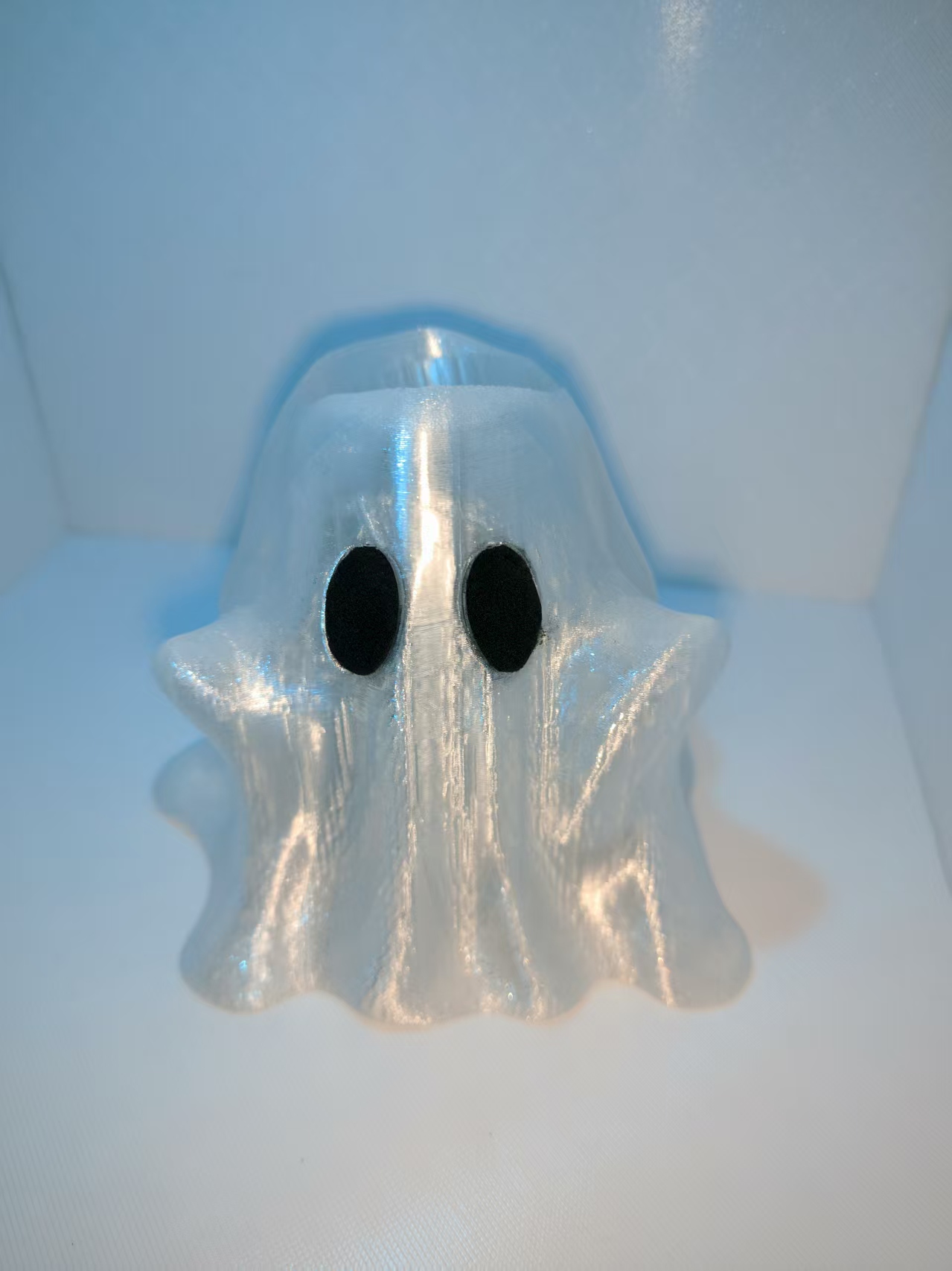 3d schattige, bedrukte spookvormige plantenpotjes - duurzame petg mini-houder voor hydrocultuur, vetplanten en halloween-decoratie