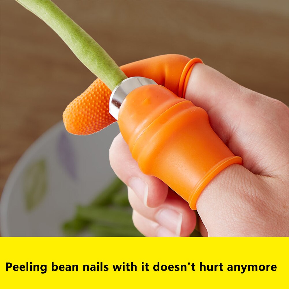 Vinger Mouw Duim Mes Groente Oogsten Mes Plant Blade Schaar Snijden Ringen Tuin Handschoenen Finger Protector