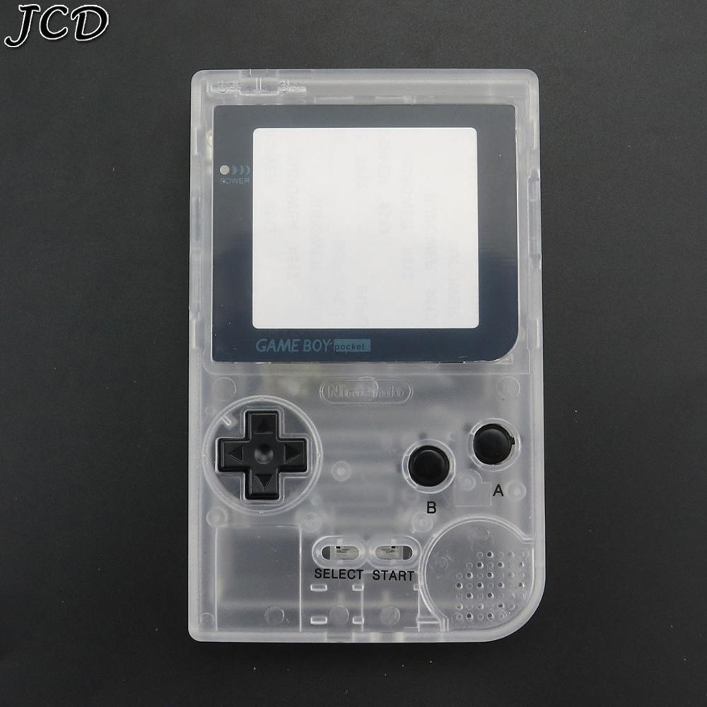 Jcd Lichtgevende Volledige Set Behuizing Shell Cover Case W/Rubber Pad En Schroevendraaier Voor Gameboy Pocket Gbp Shell Knoppen: Clear