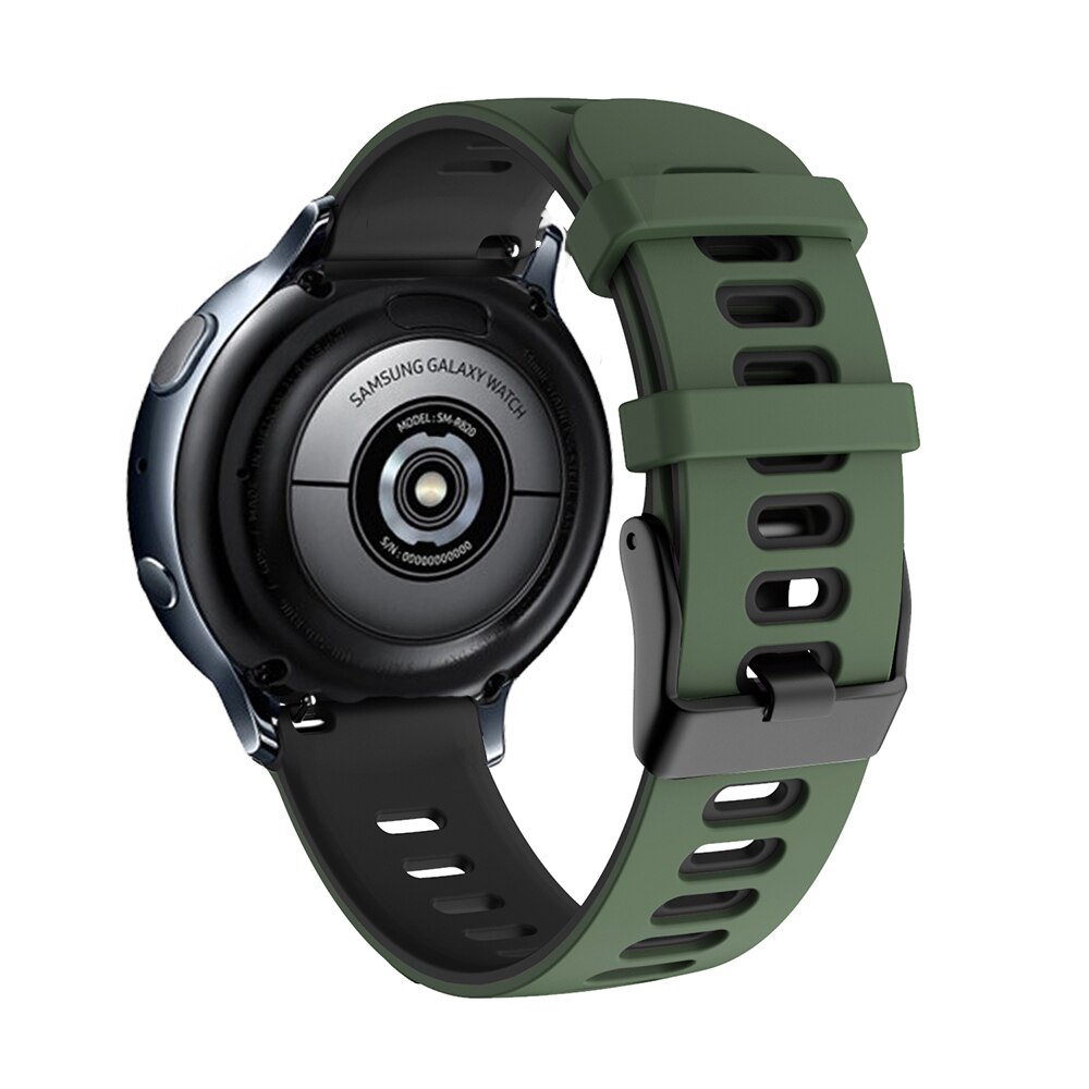 Active2 20mm correa de reloj para Samsung galaxy Watch Active 2 40mm 44mm Gear s2 Sport pulsera de repuesto de silicona