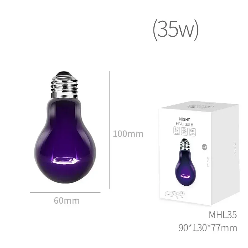 UVA + UVB Reptiel Verwarming Lamp Schildpad Zonnebaden UV Gloeilampen 35 W-100 W Slang Hagedissen terrarium Temperatuurregelaar Accessoires: SCARLET