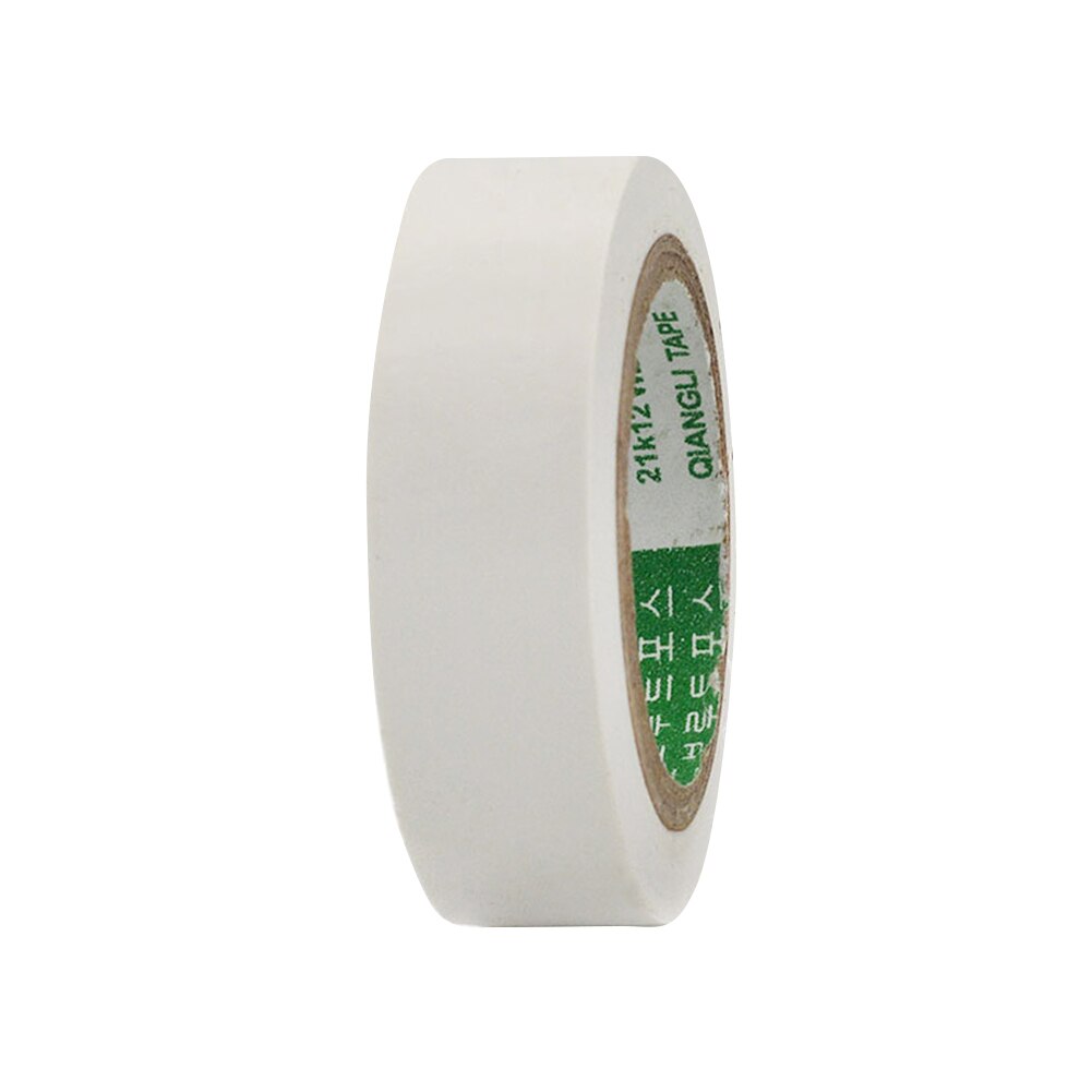 9m PVC Waterproof Self- Adhesive Electric Tape Electrician Wire Insulation Flame Retardant Plastic Tape Electrical High Voltage: White