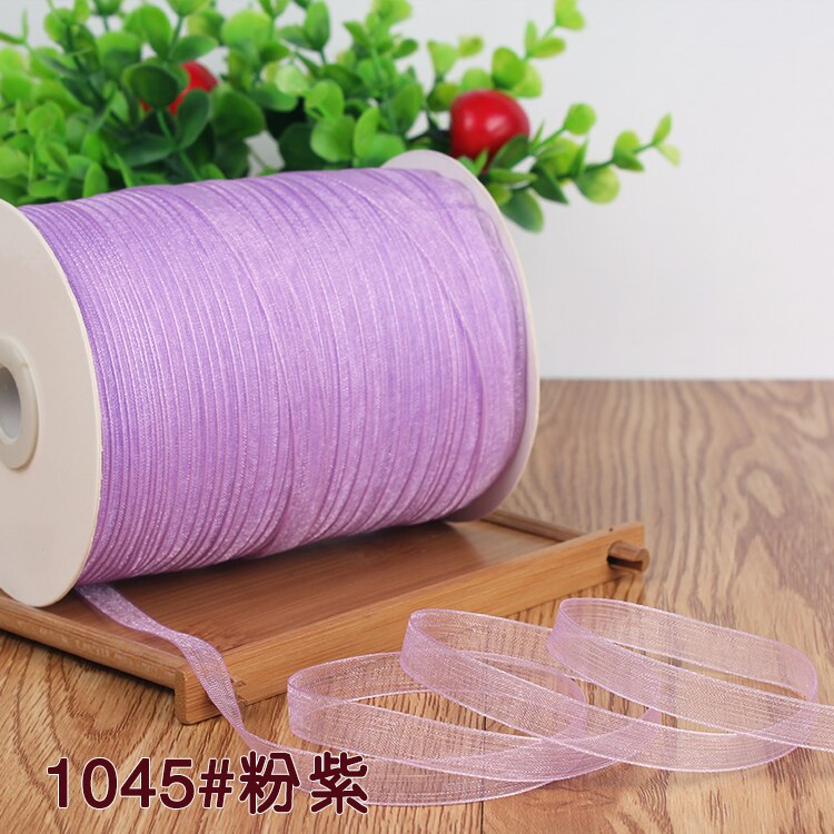 6mm Organza Ribbon (10 Meters/lot) Decorative Packing Wedding Crafts Christmas Wrap Handmade DIY Material Supplies: Coffee