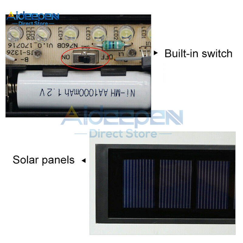 LED Digital Solar Power Light Sign House Number Doorplate Door Number Address Digits Wall Mount Number With Battery For Home