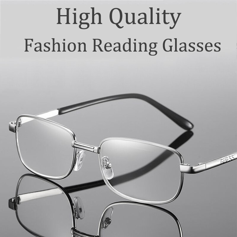 Anti-Blauw Licht Echt Glas Lense Natuurlijke Kristal Leesbril Mannen Vrouwen Anti-Uv Full Frame Verziendheid Brillen