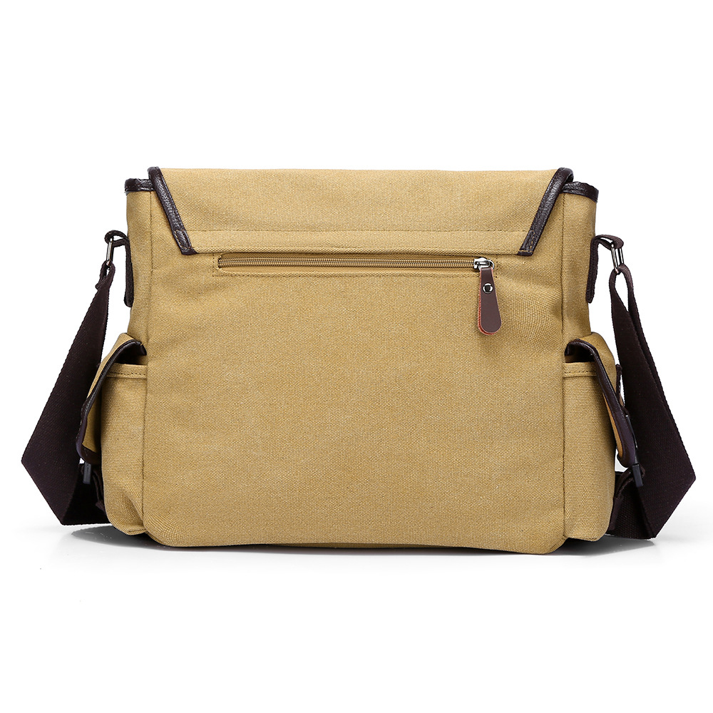 Men's Casual Canvas Briefcase with Wear-Resistant High Features - Style Large Capacity Men's Backpack Shoulder Bag