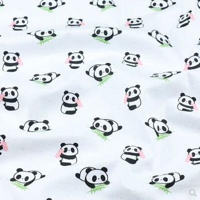 Pandabeer twill katoenen stof diy patchwork quilten naaien knutselen kussens baby huis beddengoed decoratie tilda teido tissus kleding