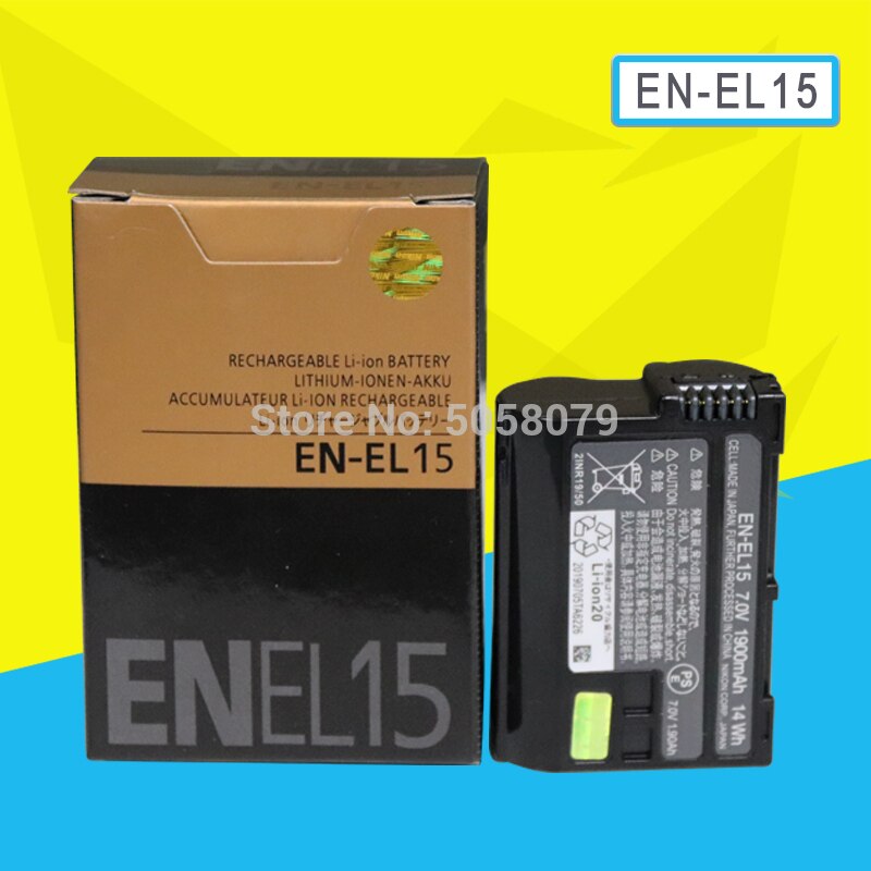 EN-EL15 Batterij EN EL15 ENEL15 Camera Batterijen pack Voor Nikon D600 D610 D600E D800 D800E D810 D7000 7100 d75