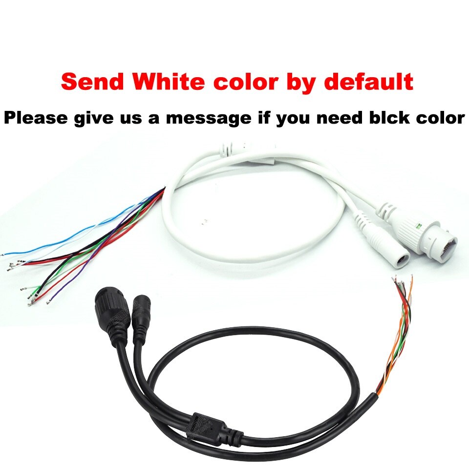 Cable de cámara IP para cámara de red IP, reemplazo de cable, RJ45, DC12V