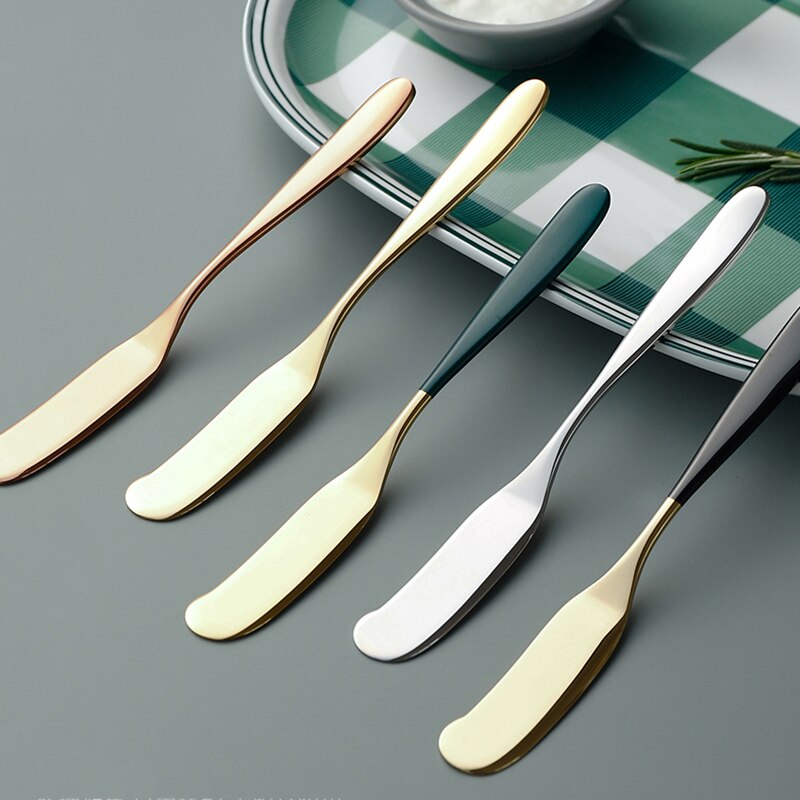 18/8 Stainless Steel Cheese Spreader, Hand Forged Butter Knives, Kitchen Tools Tableware