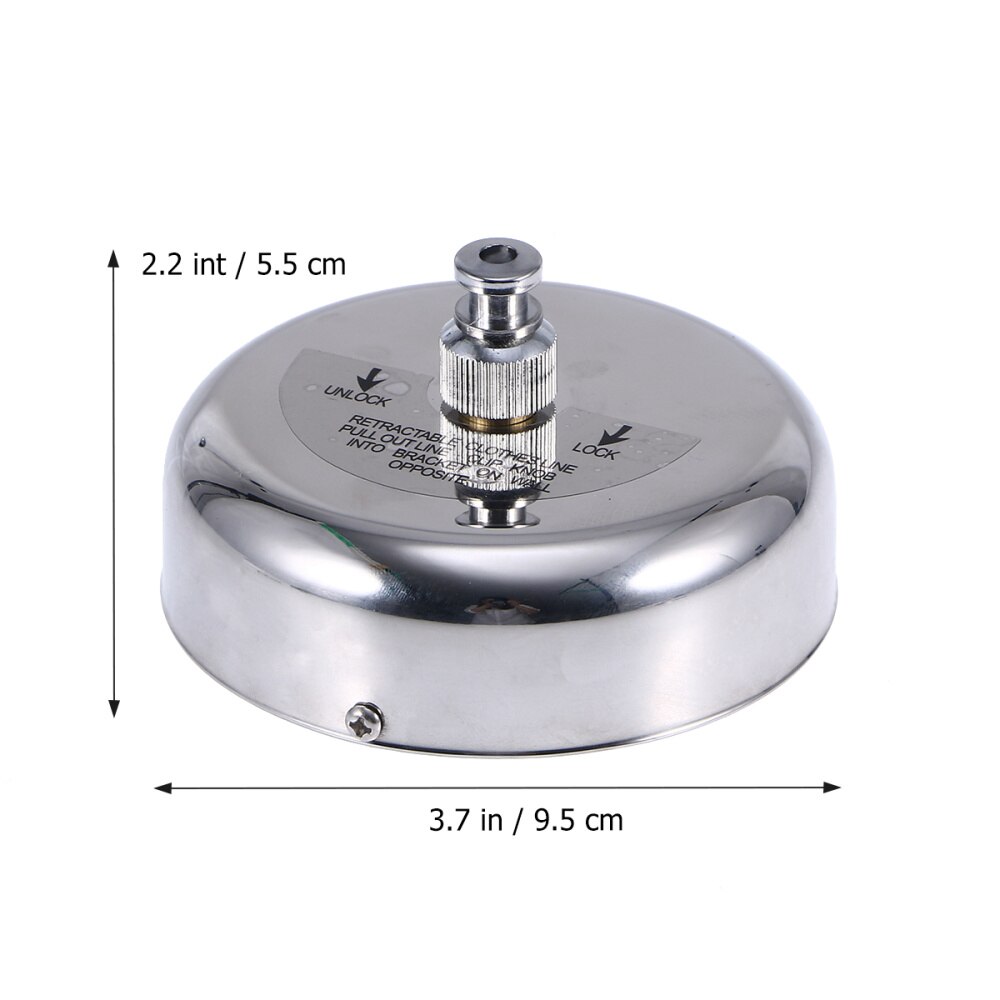 304 Stainless Steel Retractable Single Clothes Line Dryer Laundry Indoor Outdoor