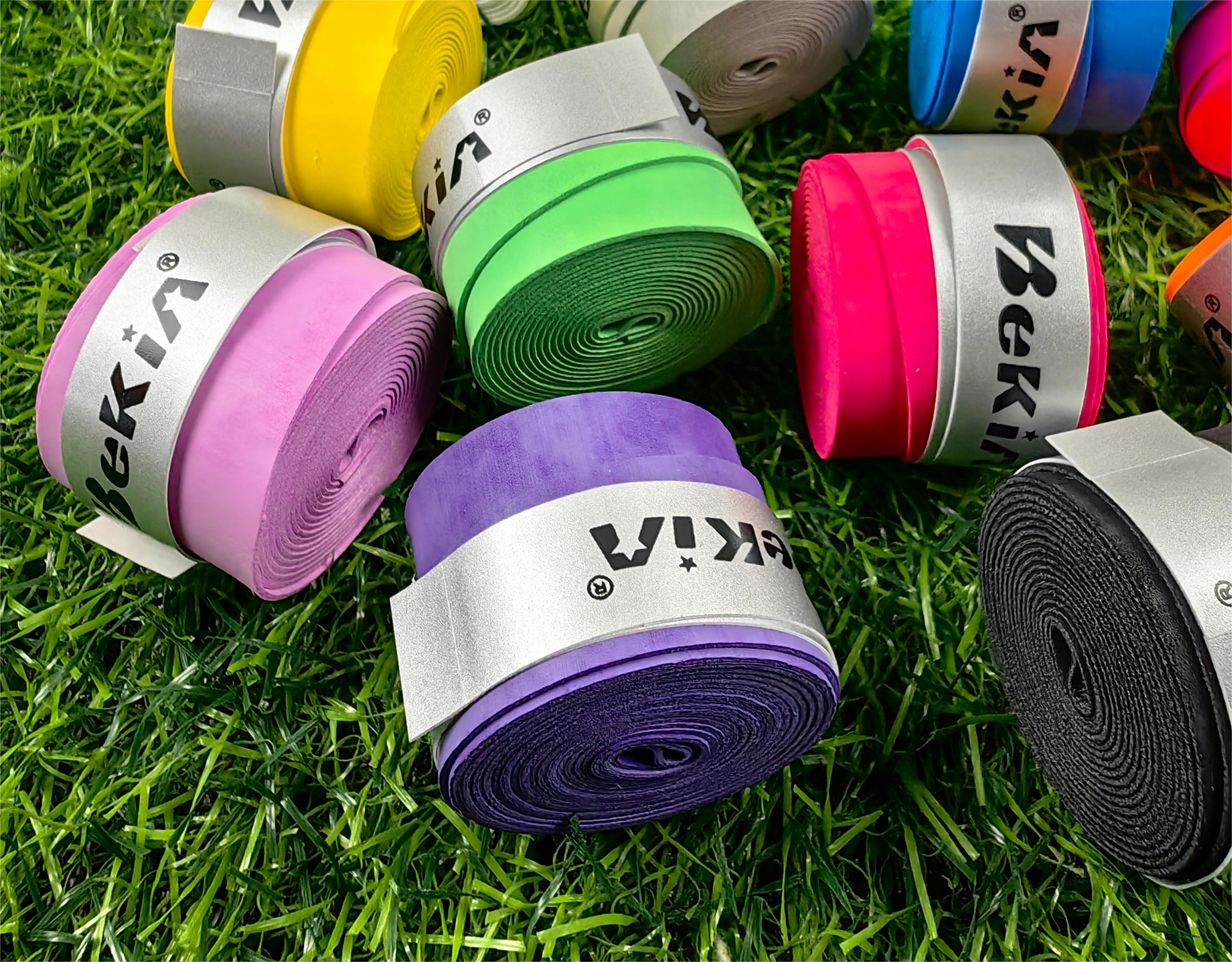 60 kpl/pakkaus kuiva tennismailan kahva liukumaton hikeä imevä suojus tapit sulkapallokahvat mailan tärinäsuoja hikinauha