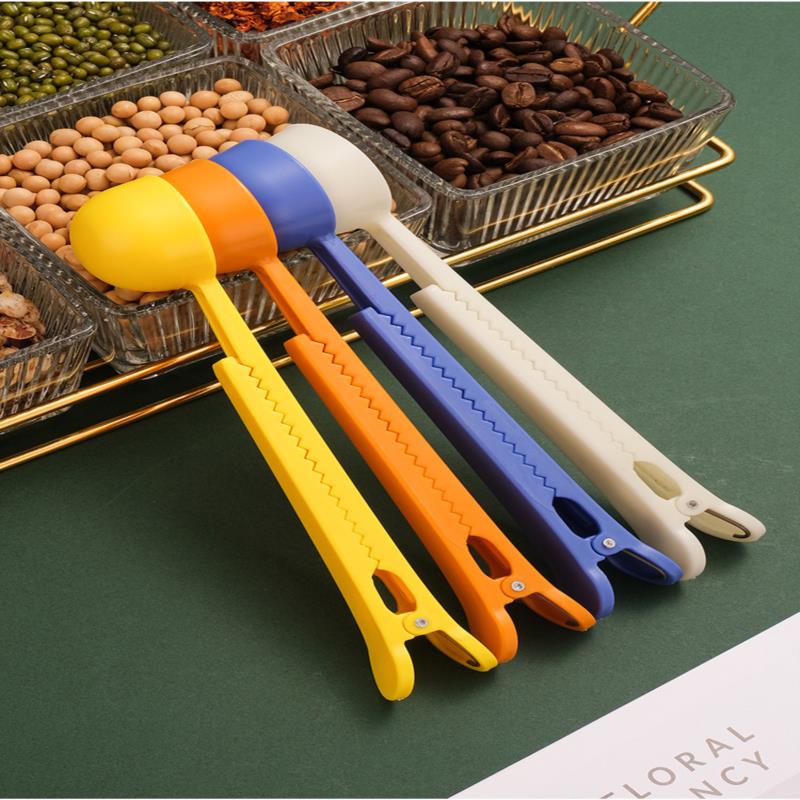 2 In 1 Plastic Koffielepel Keuken Thee Lepels Lange Steel Grond Meet Spoo
