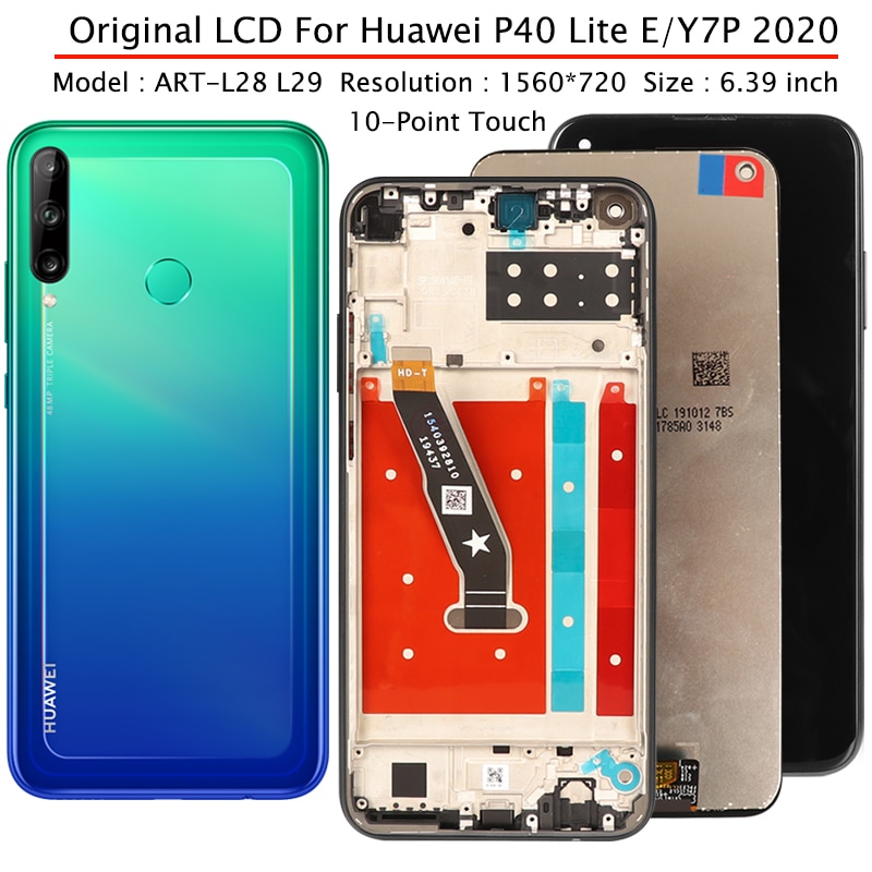 Originele Vervanging Voor Huawei P40 Lite E Lcd Display Digitizer Glass Panel Voor Huawei Y7P Lcd Display Accessoire Onderdelen