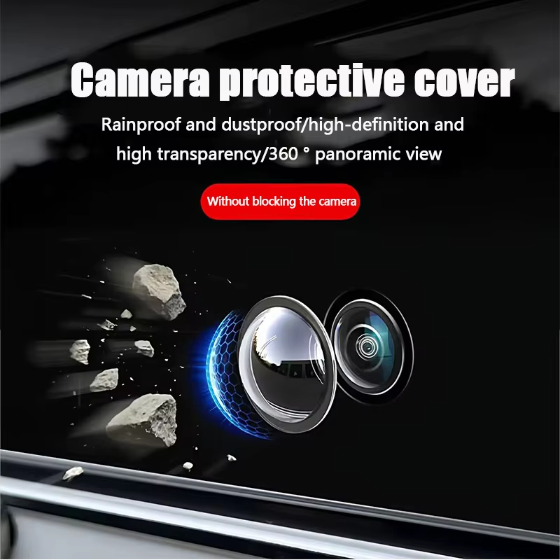 Beschermhoes voor autocamera, 360 graden ° high-definition panoramische achteruitrijcameralens, waterdichte en stofdichte beschermhoes