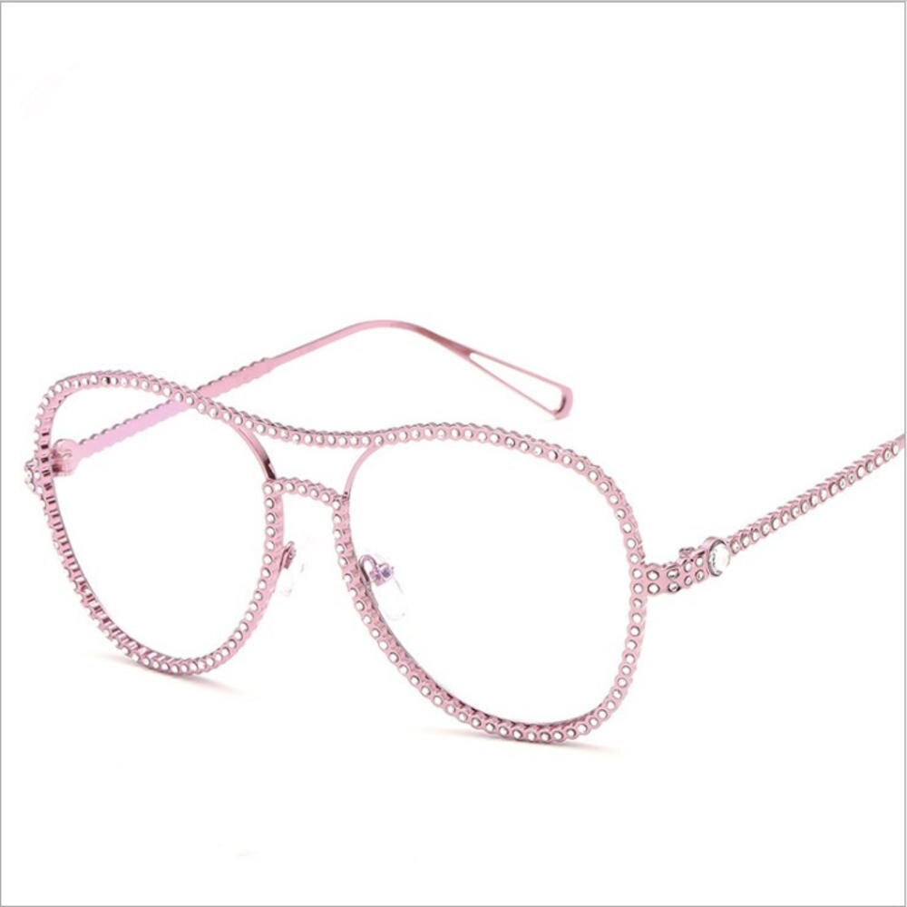 Strass Brillen Rahmen Brillen Rahmen Für Frauen Diamant Brillen Rahmen Für Männer Brillen Sonnenbrillen Dekoration: 4