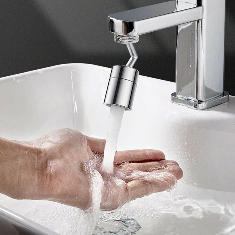 720 Degree Swivel Sink Faucet Aerator Big Angle Large Flow Aerator Dual Kitchen Function Faucet Aerator Rotatable Bubbler Tap
