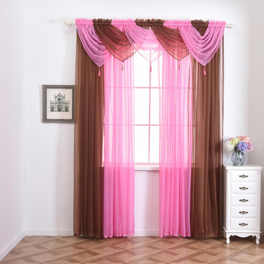 Voile Curtain Swags All Colours Pelmet Valance Net Curtains Voile Swag t1226