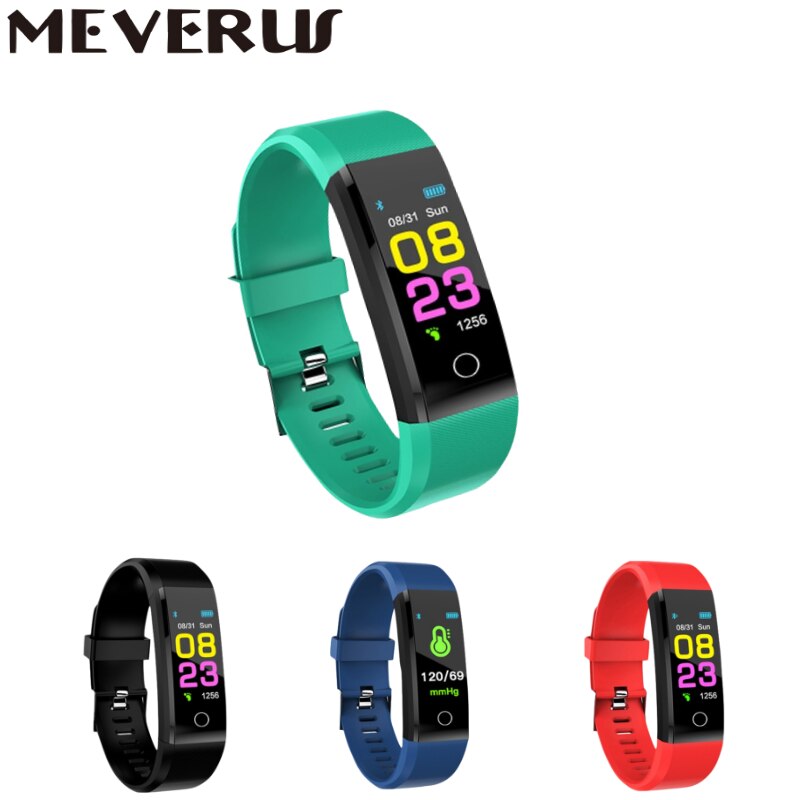 Meverus santé Bracelet fréquence cardiaque pression artérielle bande intelligente Fitness Tracker Smartband Bracelet pour Bracelet intelligent 3 montre intelligente