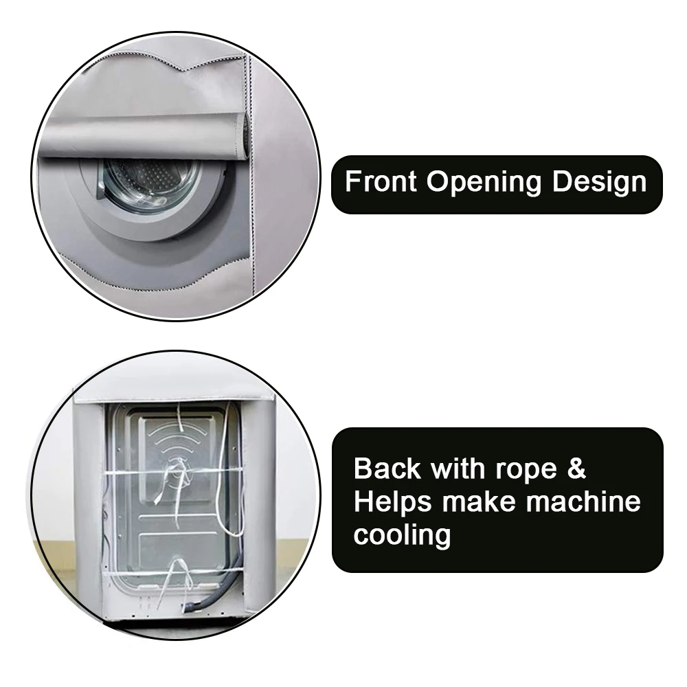 Juste de Protection Solaire Anti-Poussière pour Machine à Laver, Étui Étanche pour Sèche-illant à Charge Frontale