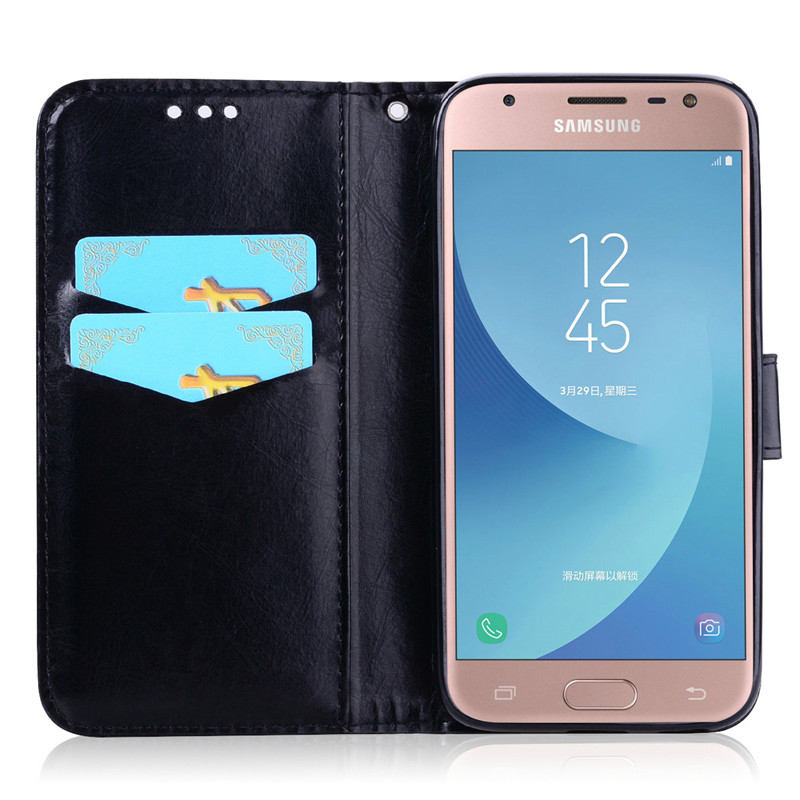 Case For Samsung Galaxy J3 Wallet PU Leather Phone Case For Samsung J3 J330F J330 SM-J330F Case Flip Silicone Cover